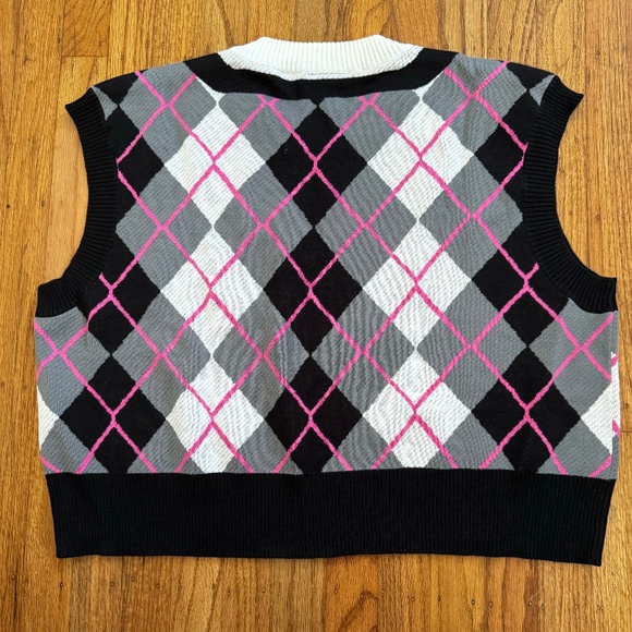 LAZY OAF G.E.M Shirt & Tie Sweater Vest, SIZE 20 (UK 24) - Picture 3 of 6